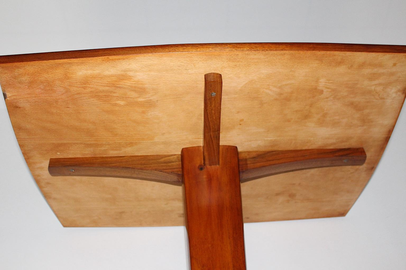 Art Deco Vintage Walnut Rectangular Side Table Josef Frank circa 1925 Austria For Sale 7