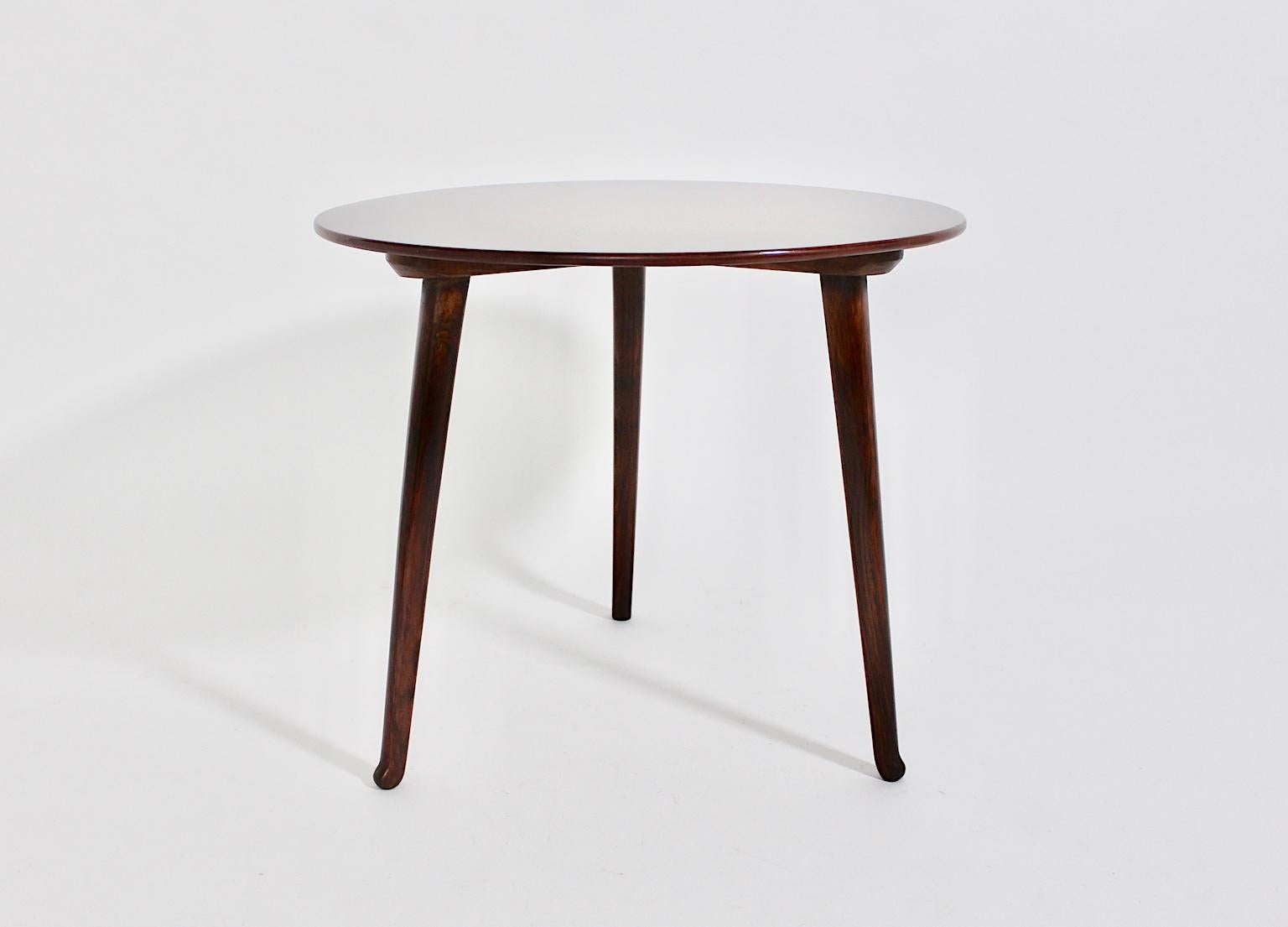 Early 20th Century Art Deco Vintage Walnut Side Table by Josef Frank Haus and Garten Vienna c 1925 For Sale