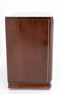 Art Deco Vinyl Records Storage Decca Cabinet, Removable Shelves, France, c. 1970