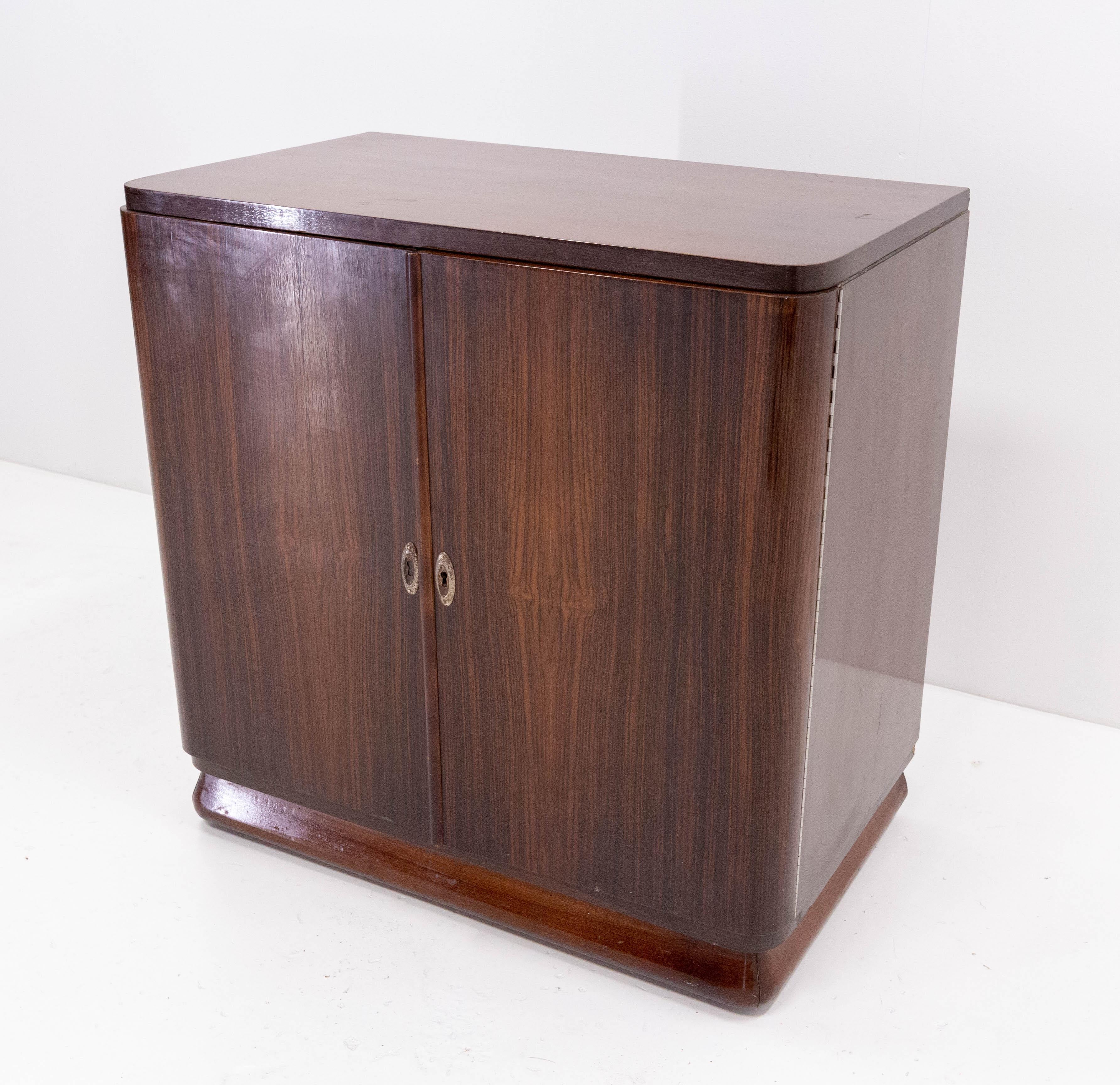 art deco record cabinet