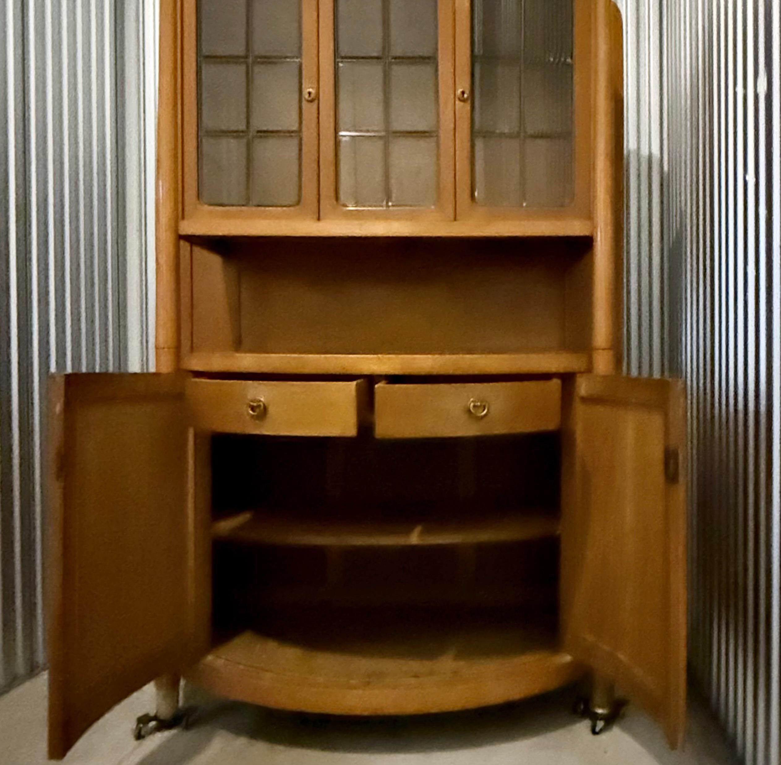 Art Deco Vitrine Cabinet, Beech, Jacob & Josef Kohn Vienna, Austria, 1906 5