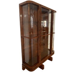 Art Deco Vitrine / Display Case, Rosewood Veneer, France, circa 1930