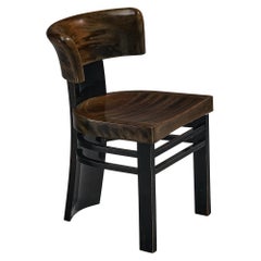 Silla de Comedor Art Déco Vittorio Valabrega de Madera Lacada