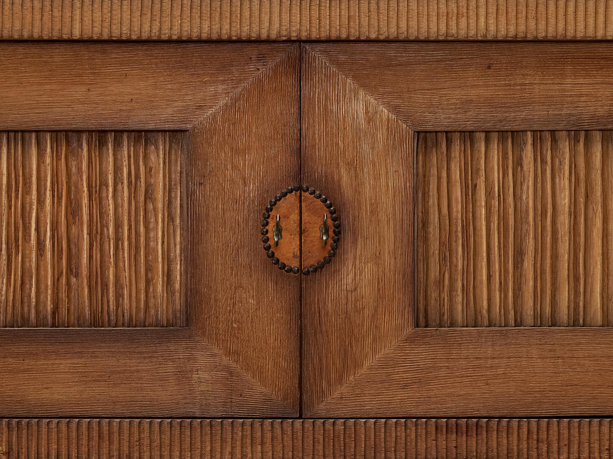 Art Deco Vittorio Valabrega Sizable Sideboard in Oak  For Sale 4