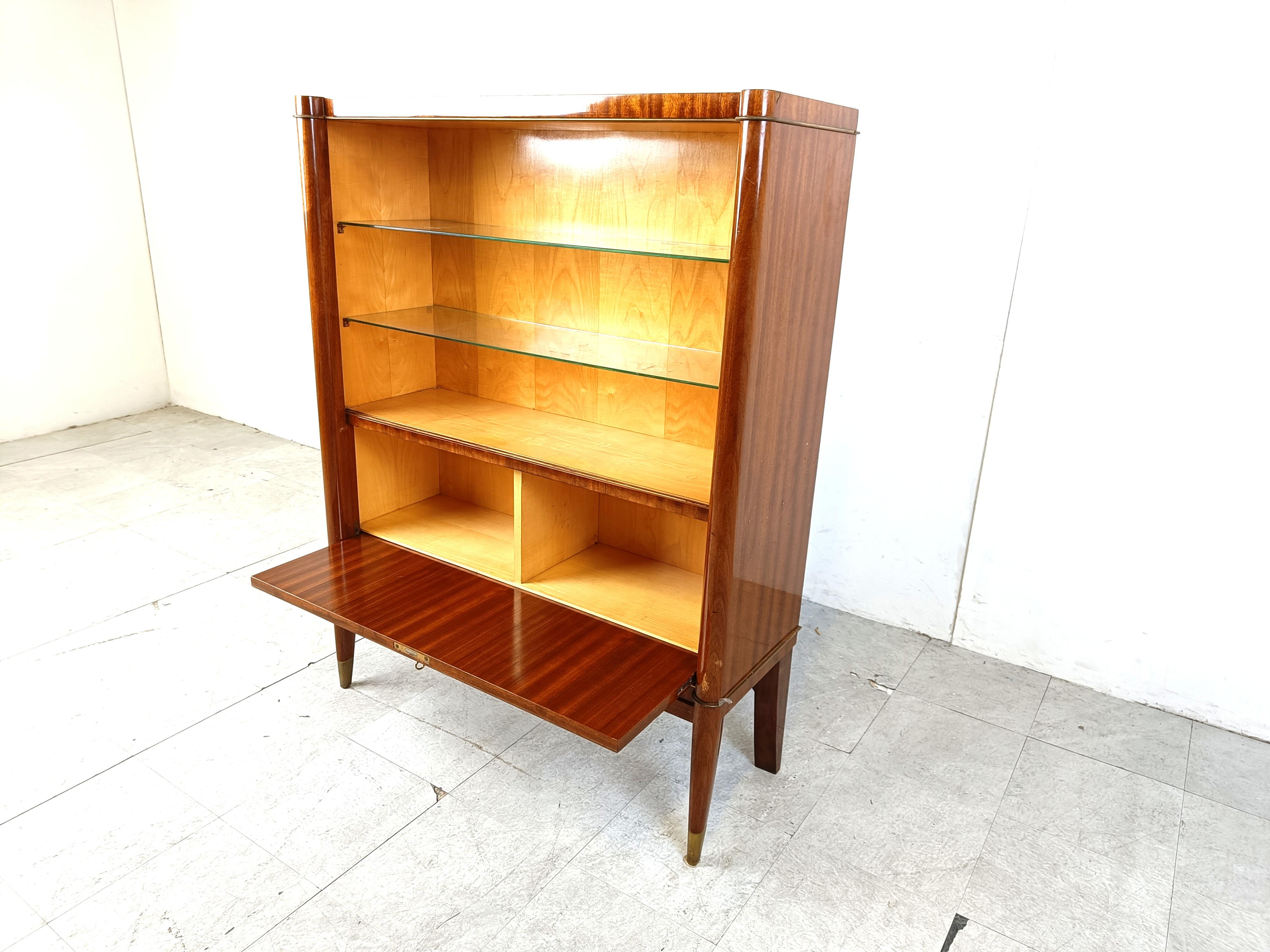 Art deco 'Voltaire' cabinet by Decoene Frères, 1950s  For Sale 2