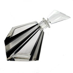 Art Deco Wacky Shaped Glass Decanter
