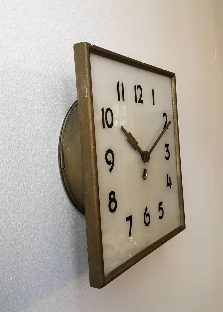 Art Deco Wall Clock by Kienzle at 1stDibs
