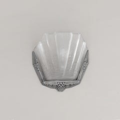 Art Deco Wall Glass Sconce Light, Jean Gauthier