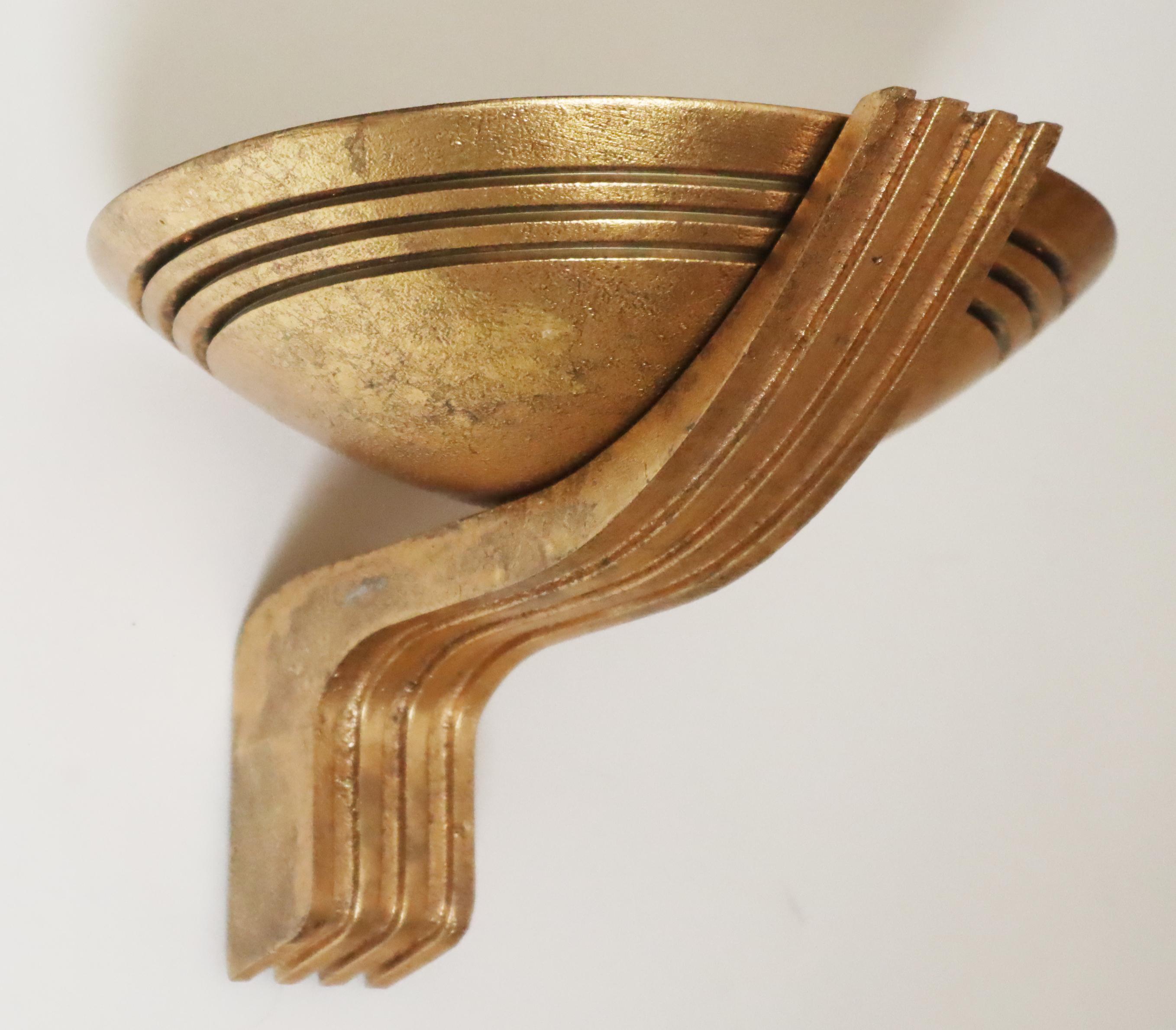 Lámpara de pared Art Decó Olympia Golden, Alemania Años 90 en venta 7
