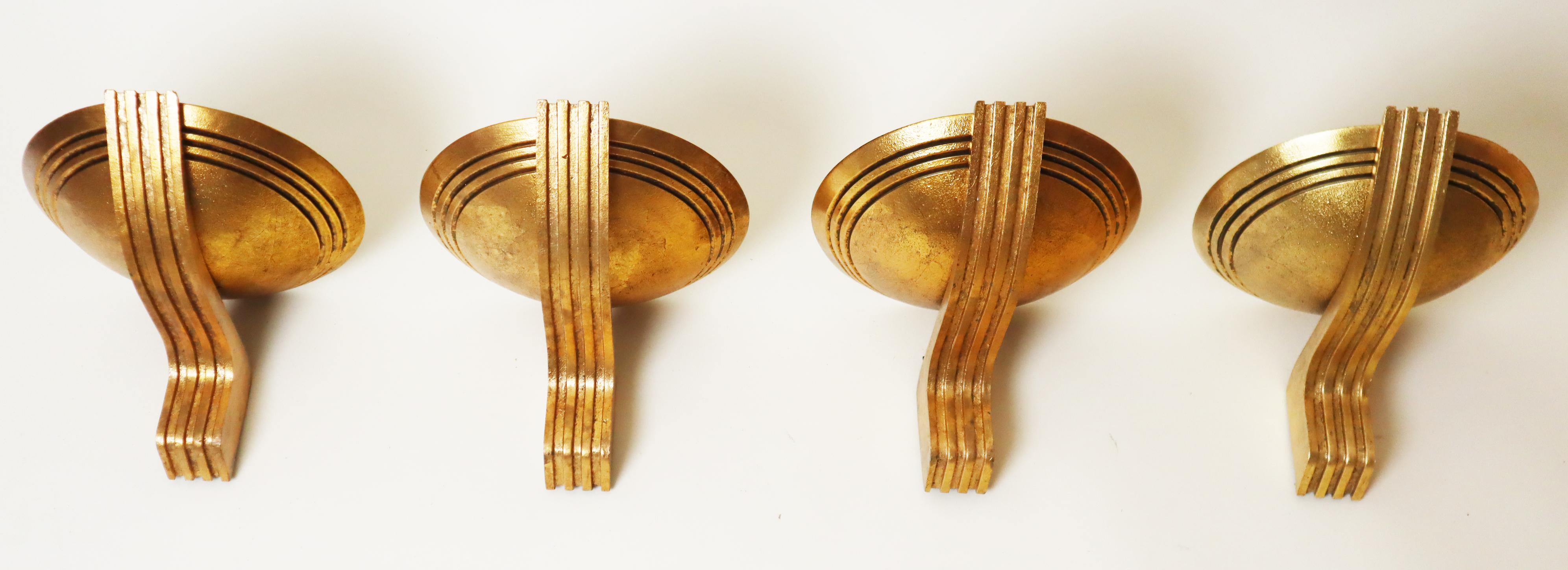 Lámpara de pared Art Decó Olympia Golden, Alemania Años 90 en venta 10