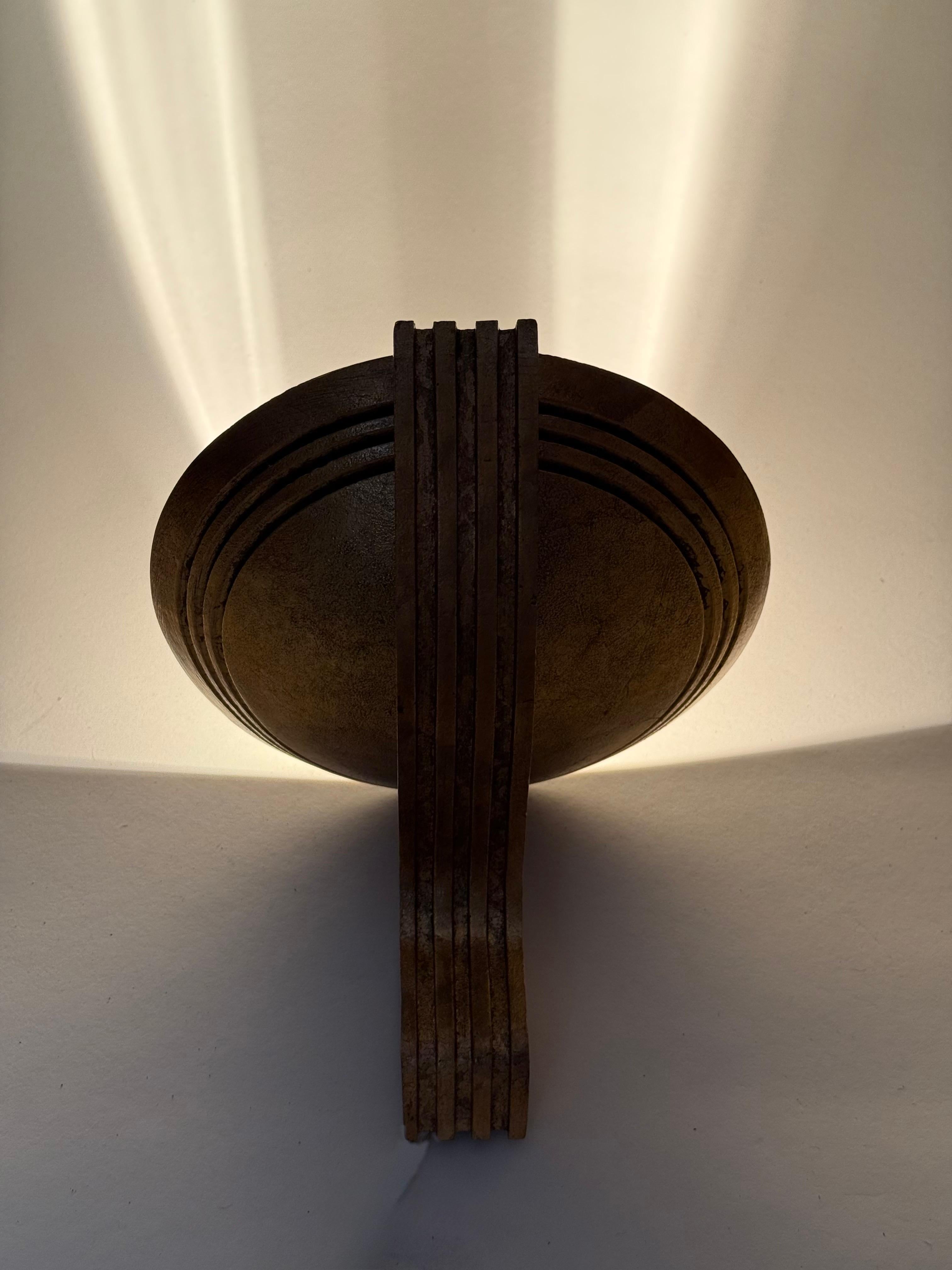 Lámpara de pared Art Decó Olympia Golden, Alemania Años 90 Alemán en venta