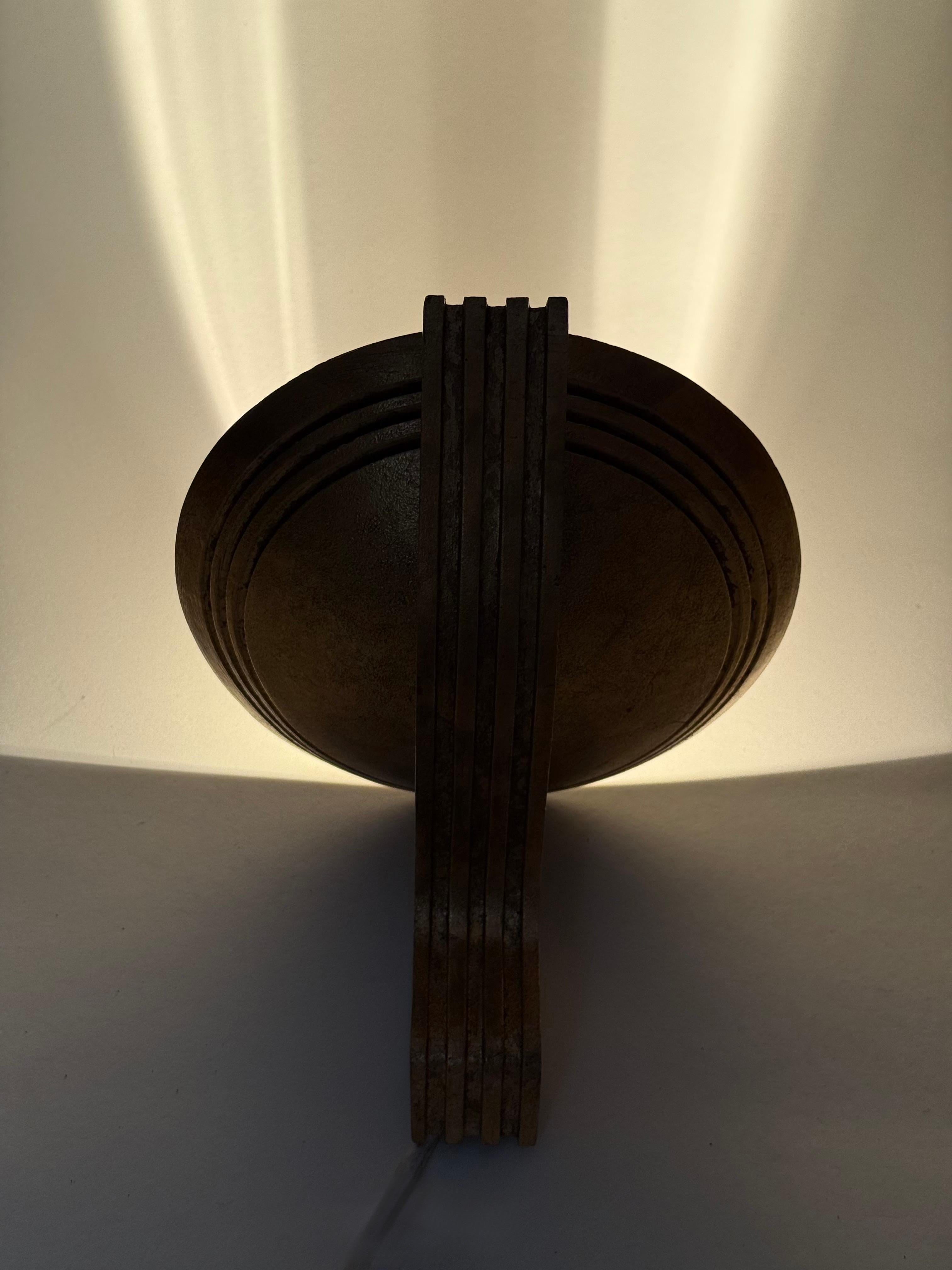 Lámpara de pared Art Decó Olympia Golden, Alemania Años 90 Vaciado en venta