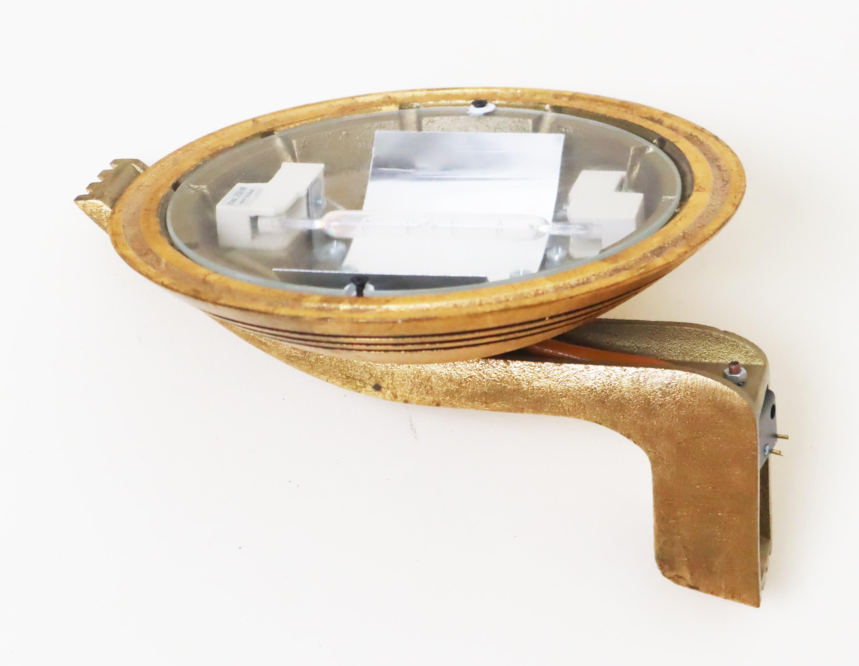 Lámpara de pared Art Decó Olympia Golden, Alemania Años 90 en venta 1