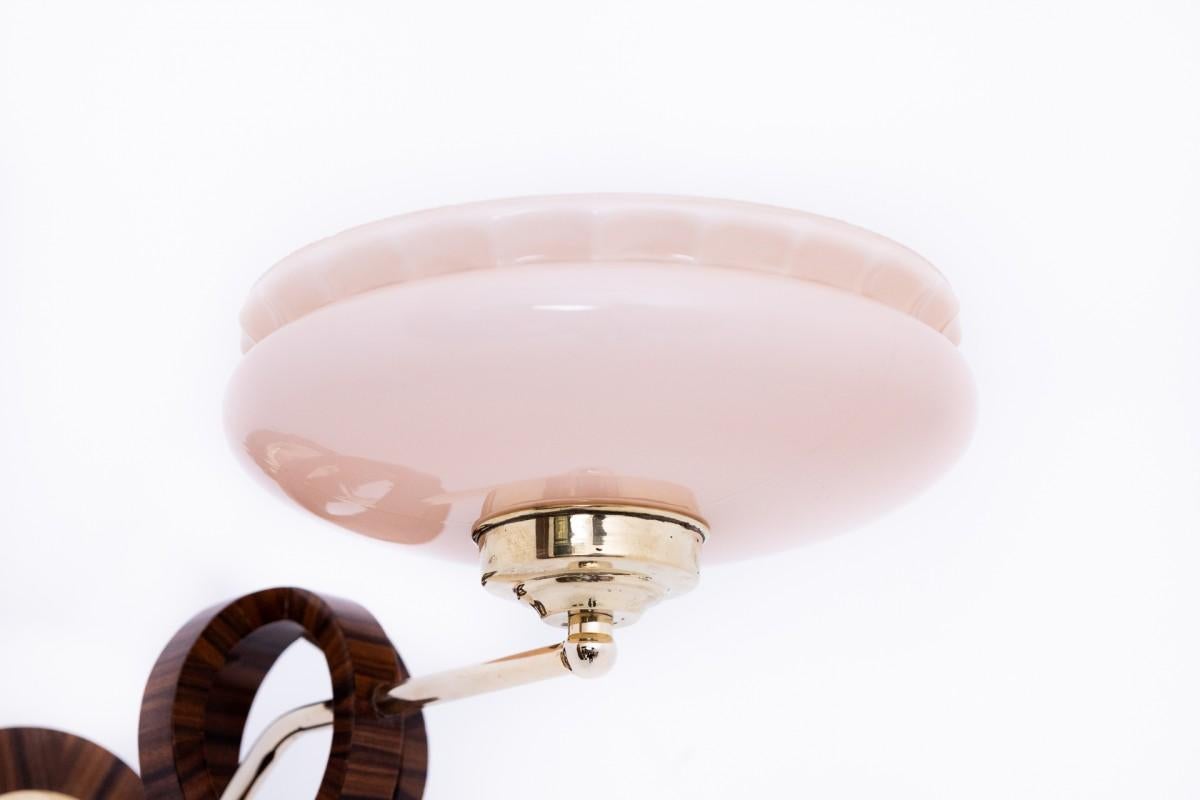 Art Deco wall lamps, Poland, 1950s. For Sale 1