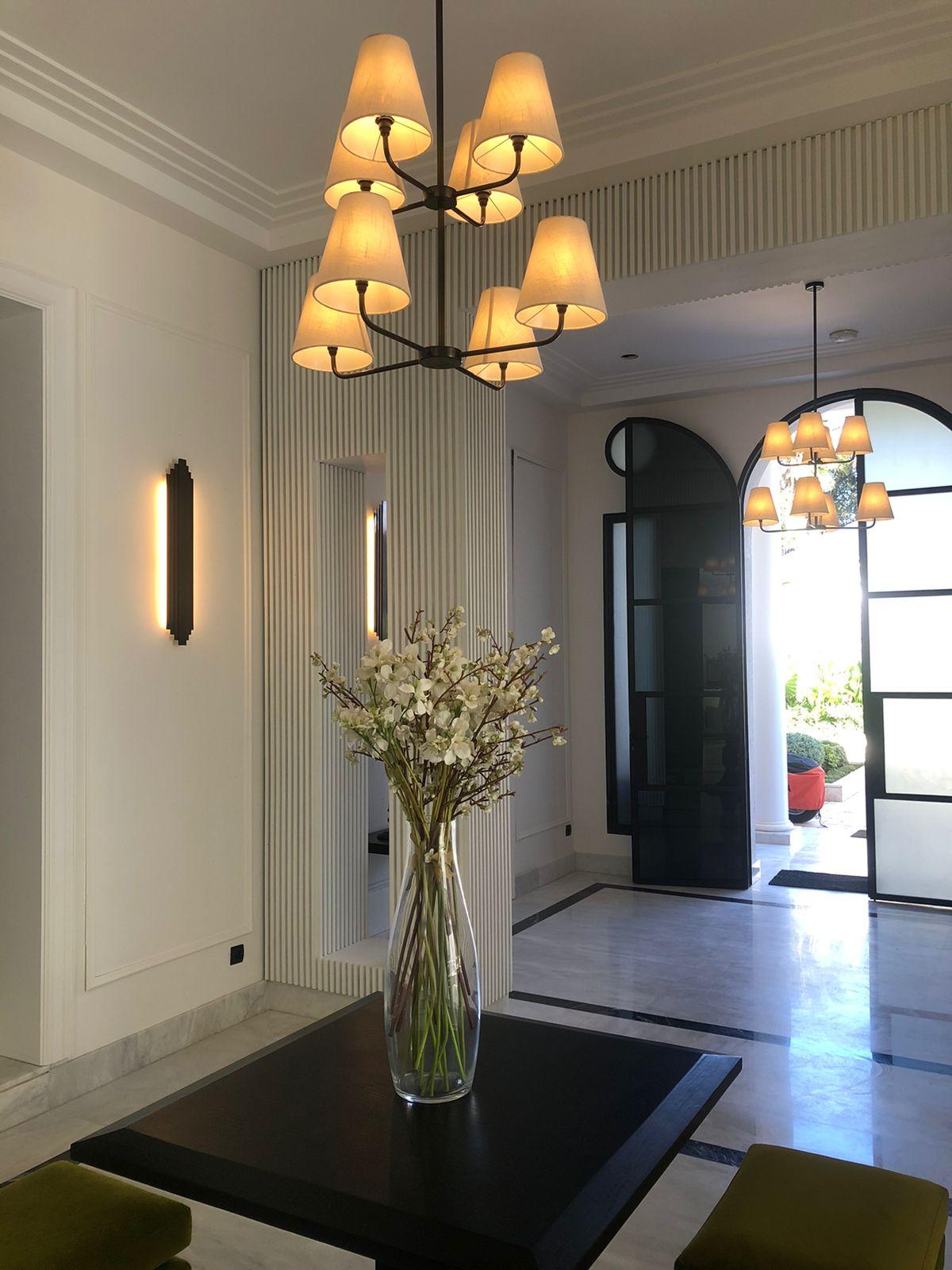 Art Déco Lampada da parete Art déco 85 cm in vendita