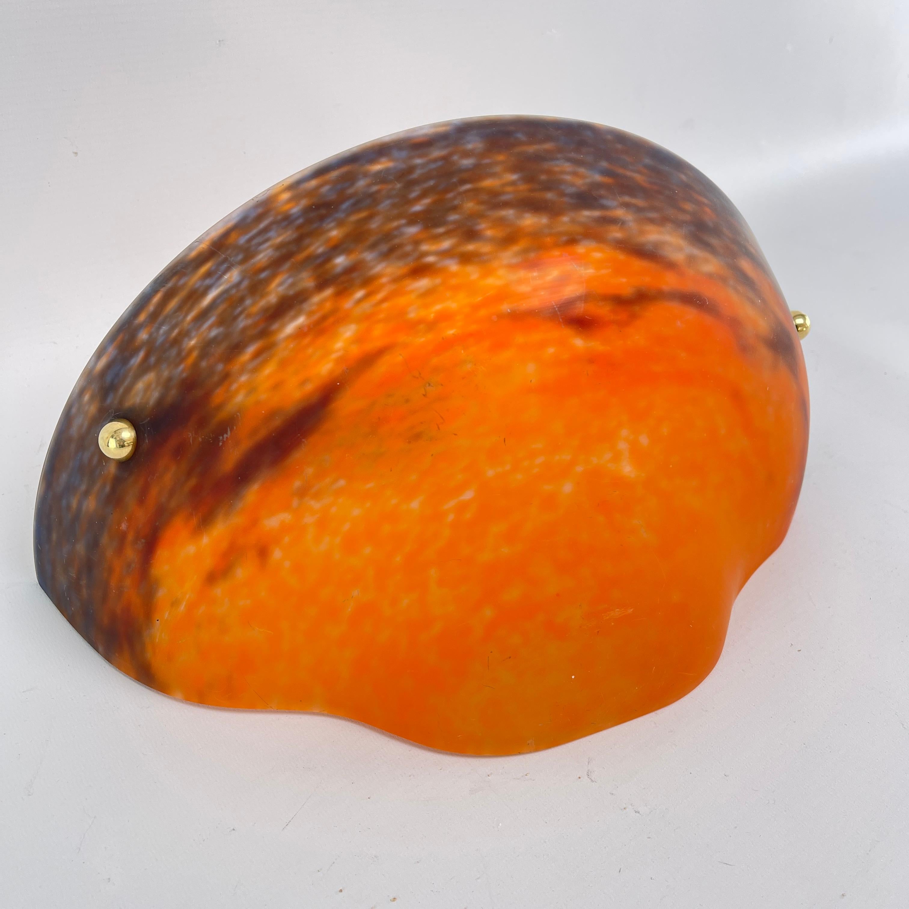 Aplique Art Déco Pate de Verre Vidrio de Muller Frères Francia, años 20 Art Decó en venta
