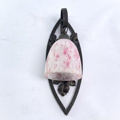 Art-déco-Wandleuchte aus Pate de Verre-Glas von Schneider France, 1920er Jahre