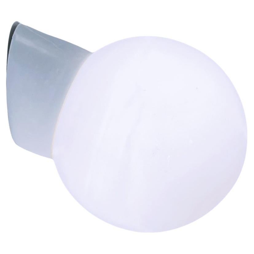 Art Deco Wall Light / Sconce, Opaline / Milk Glass & Porcelain, c.1930-50s