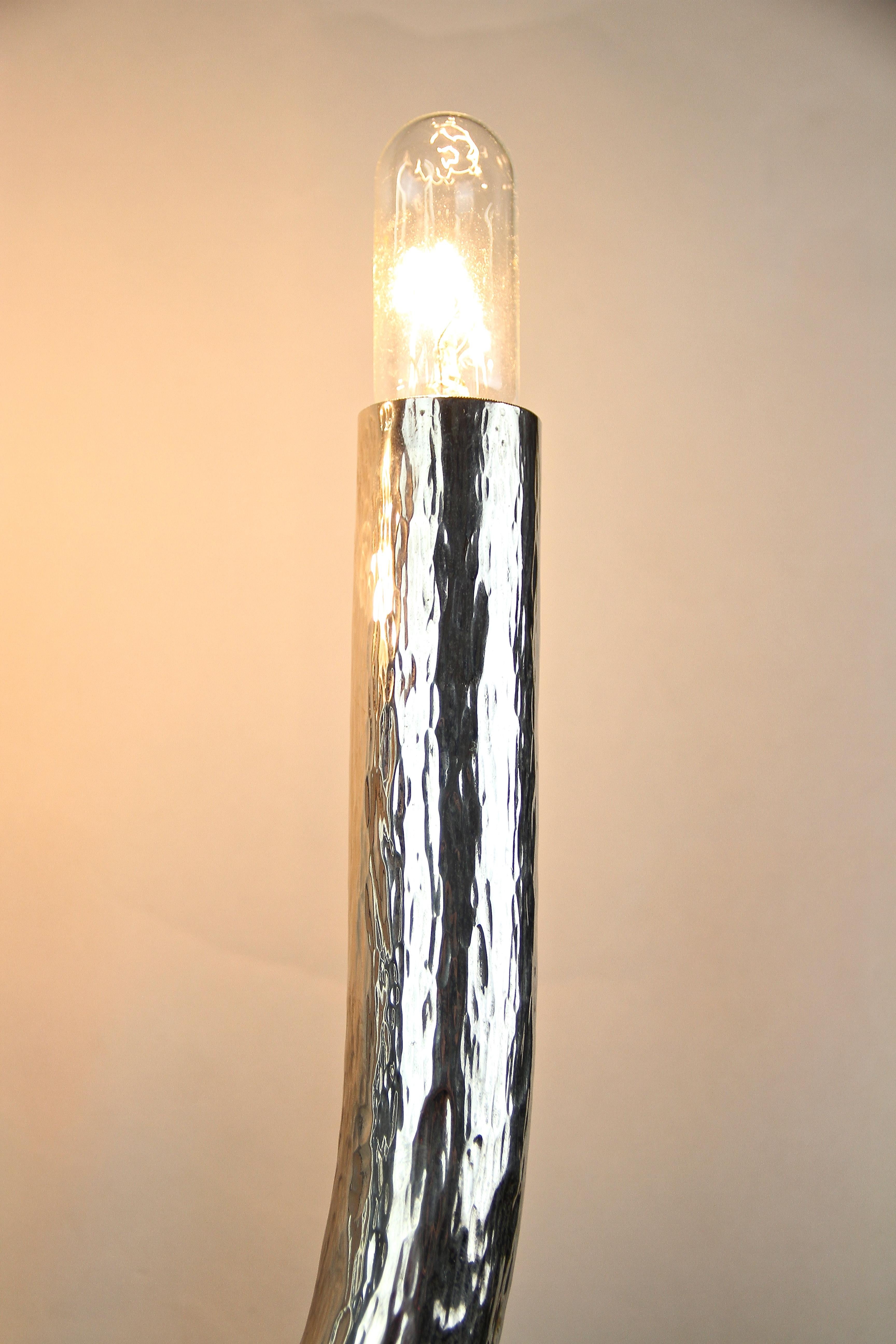 Art Deco Wall Light with Hammer Finish, Austria, circa 1920 10