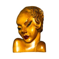 Art Deco Wall Mask, 1930s