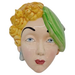 Art deco wall mask Beswick Marlene Dietrich