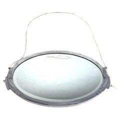 Art Deco Wall Mirror Aluminium Polished Mirror 1930s