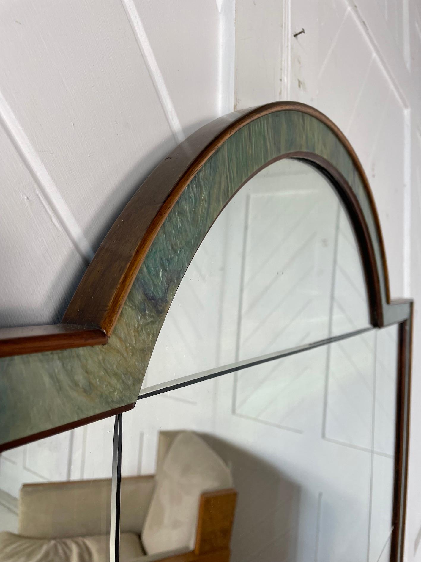 Art Deco Wall Mirror For Sale at 1stDibs