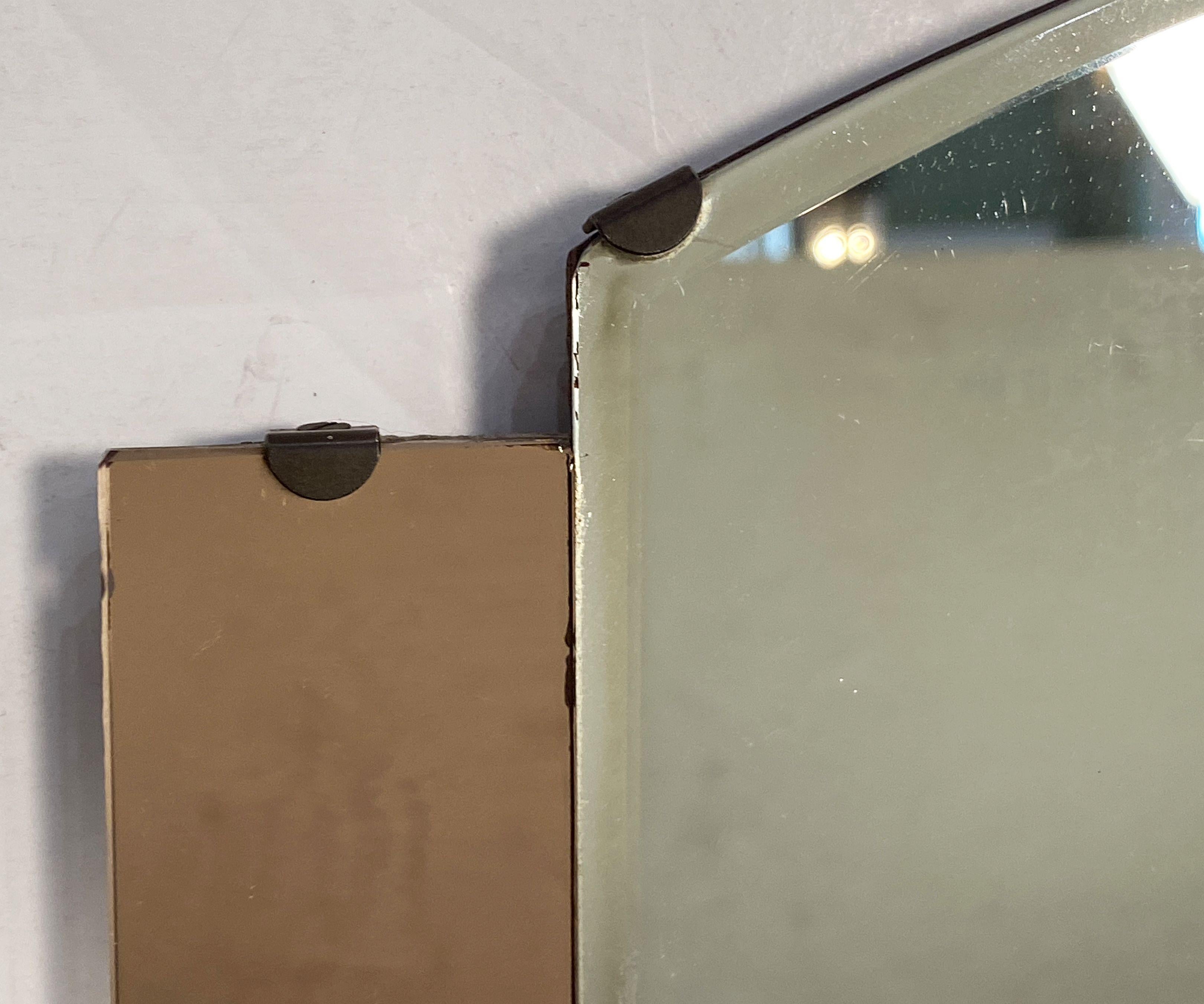 Art Deco Mirror aus England (H 12 3/4 x B 22 1/4) (20. Jahrhundert) im Angebot