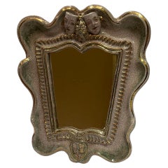 Miroir mural Art déco des années 1930 par Gmundner Keramik