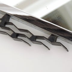 Art Deco Wall Mirror in Chrome and Metal for La Rinascente, Italy 1920s