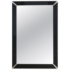 Wall&Deco Mirror avec cadre en verre noir