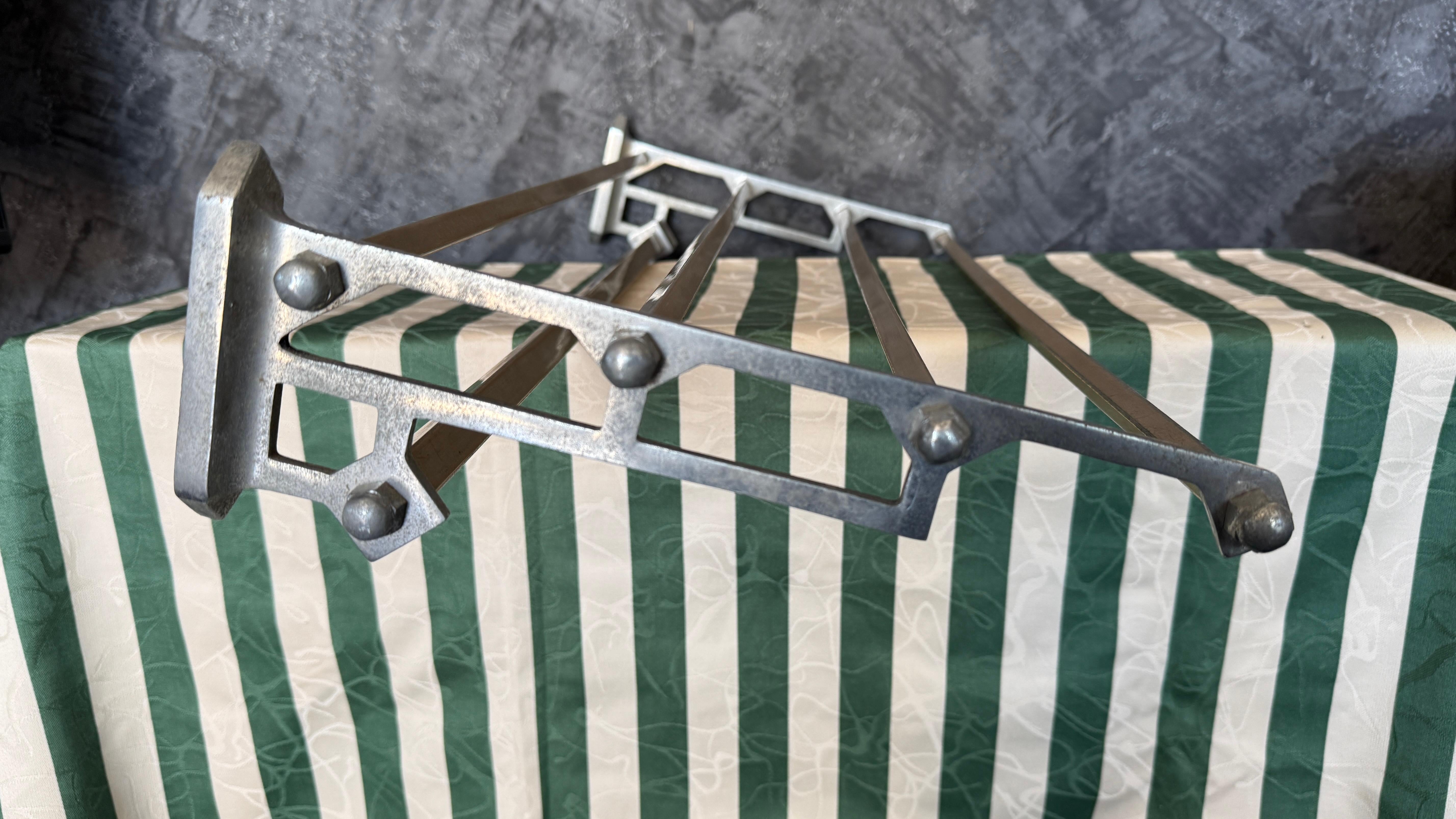 Art Deco wall mounted coat hanger In Good Condition For Sale In Chonburi, TH