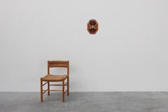 Art Deco Wall-Mounted Coat rack with Geometric Marquetry, France ca. 1930