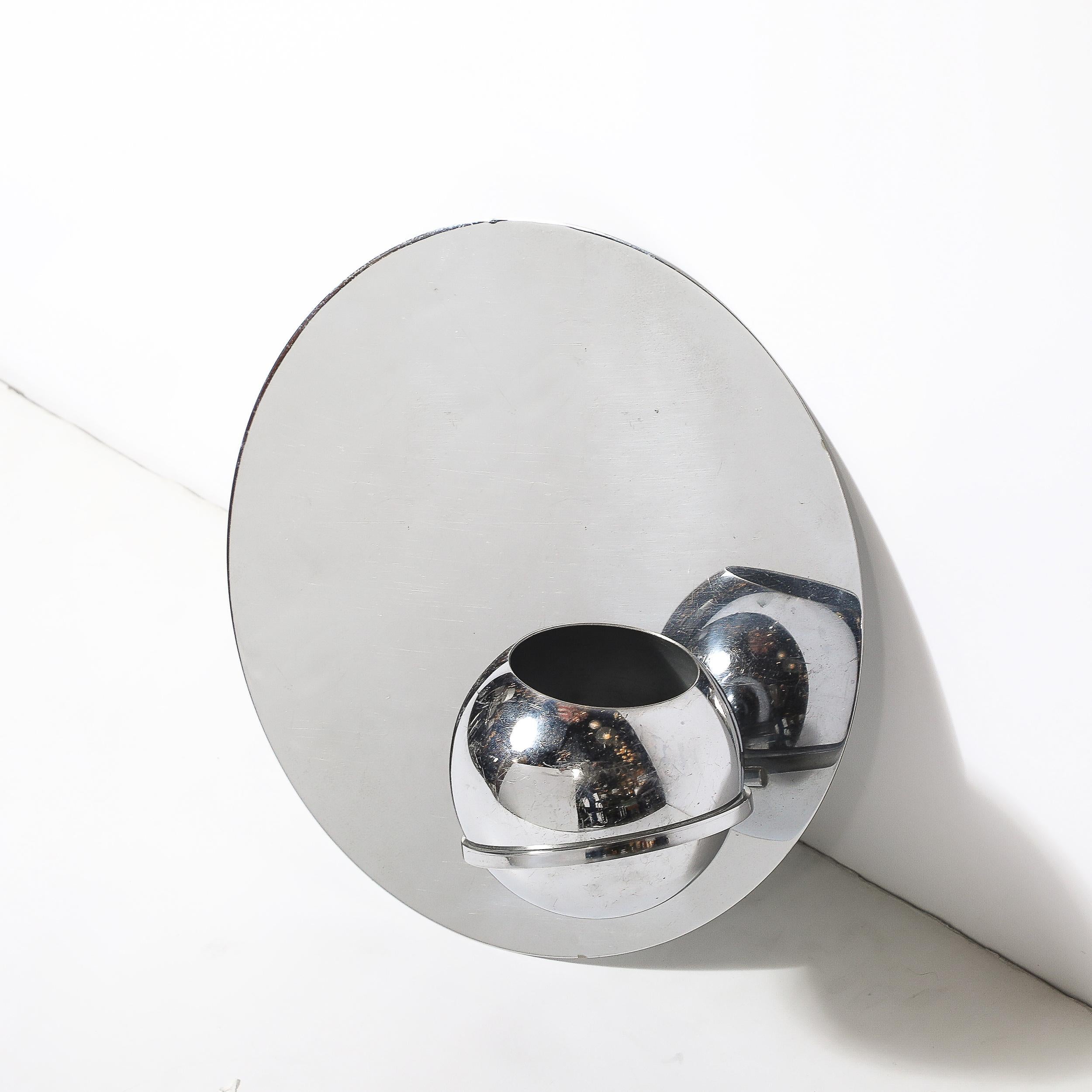 Art Deco Wandübertopf in Chrom poliert von Revere im Zustand „Gut“ im Angebot in New York, NY