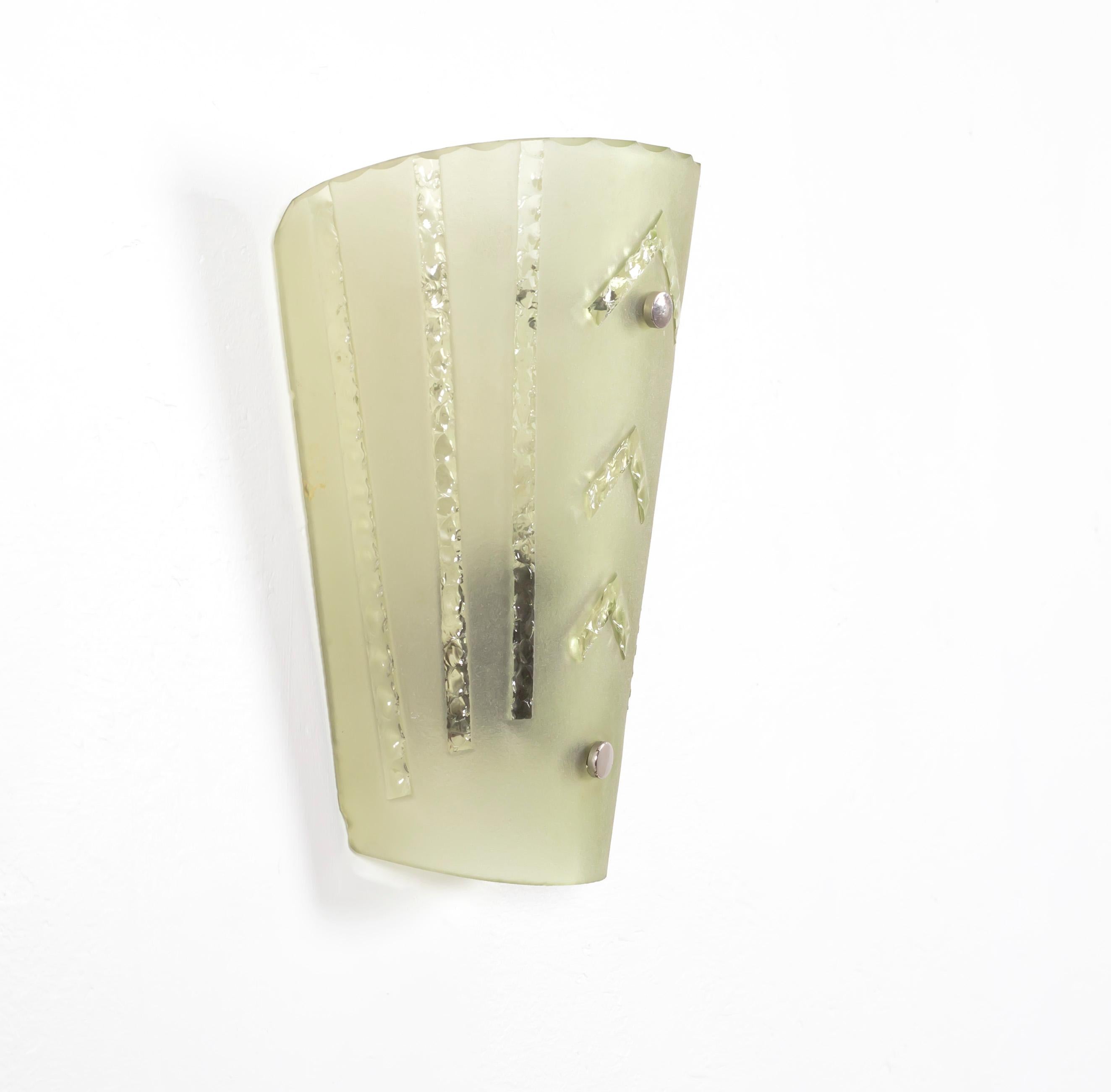 Art Deco Wall Sconce by T. Roste and Co, 1930s at 1stDibs