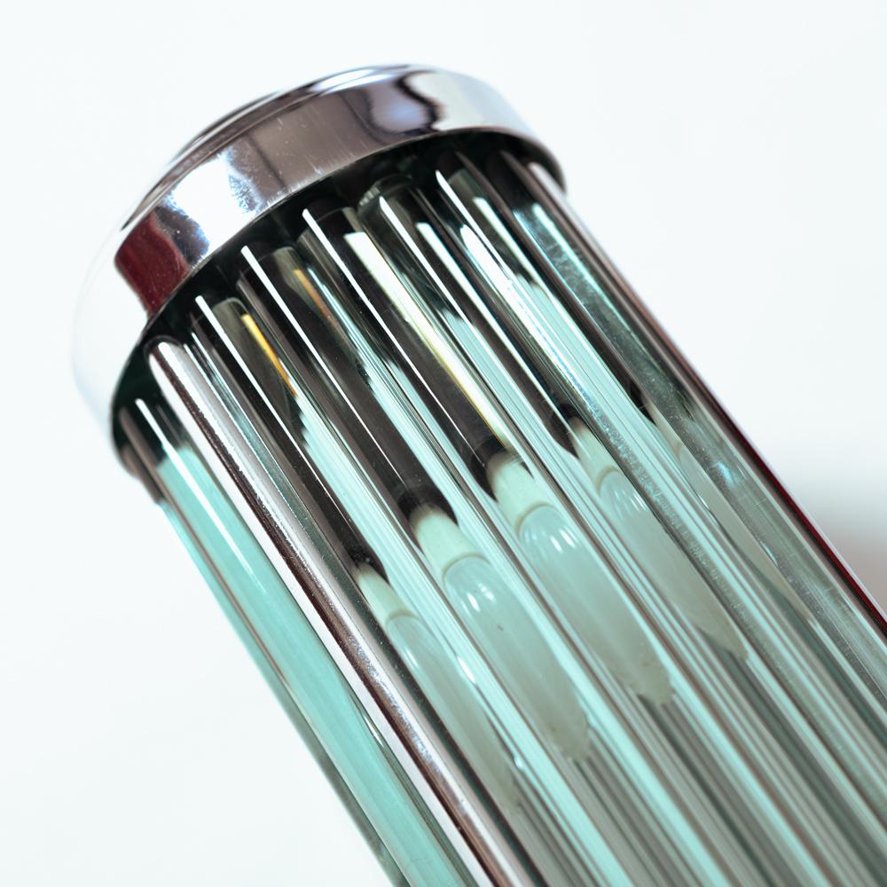 Art-Déco-Wandleuchte aus Glas mit Friseurleuchte, 1950er-Jahre im Angebot 3