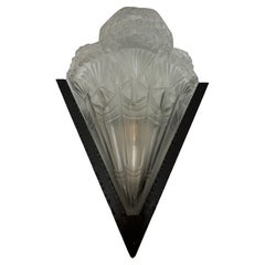 Art Deco Wall Sconce Signed Noverdy
