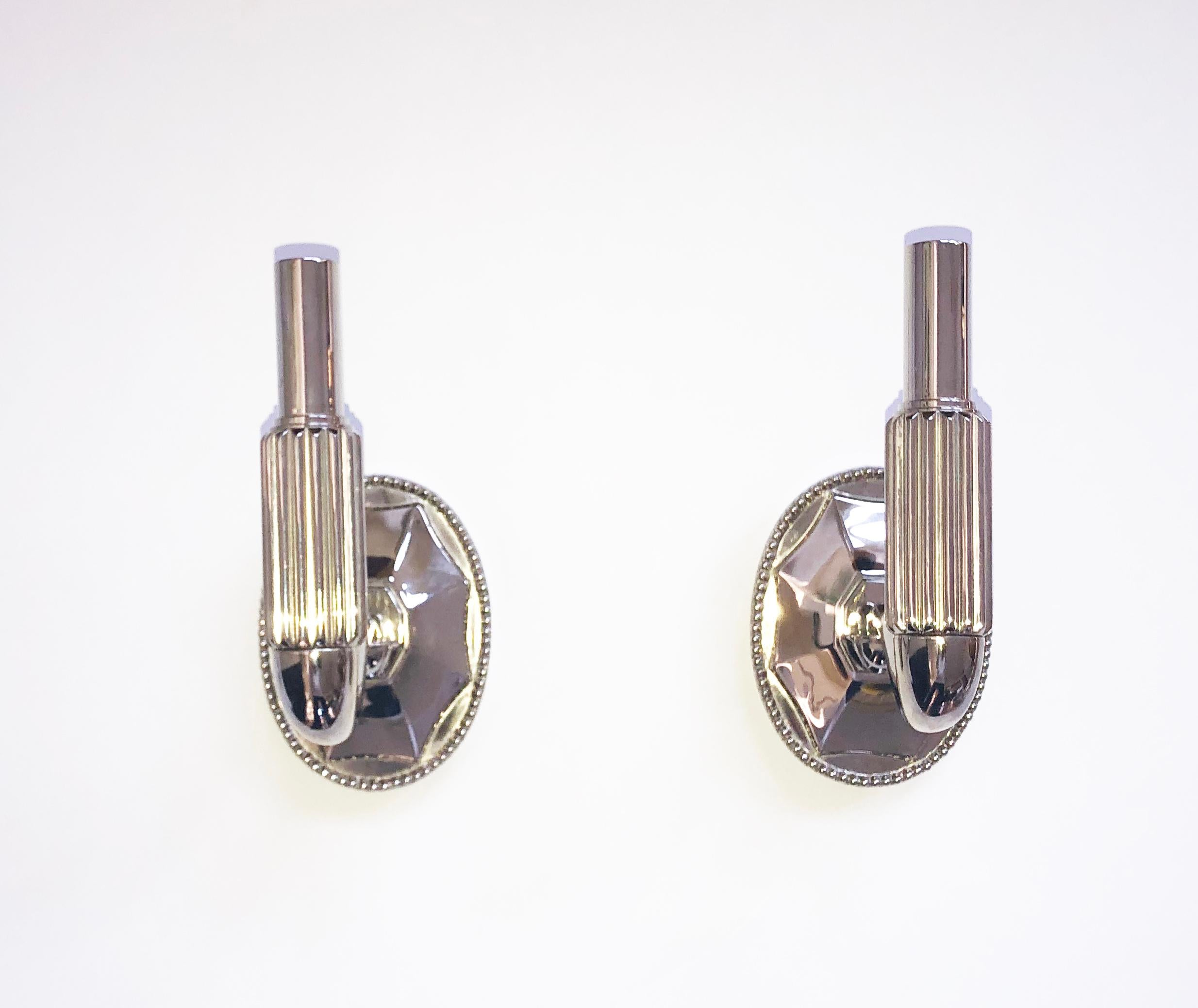 Art Deco Style Wall Sconces by Urban Archaeoalogy For Sale 3