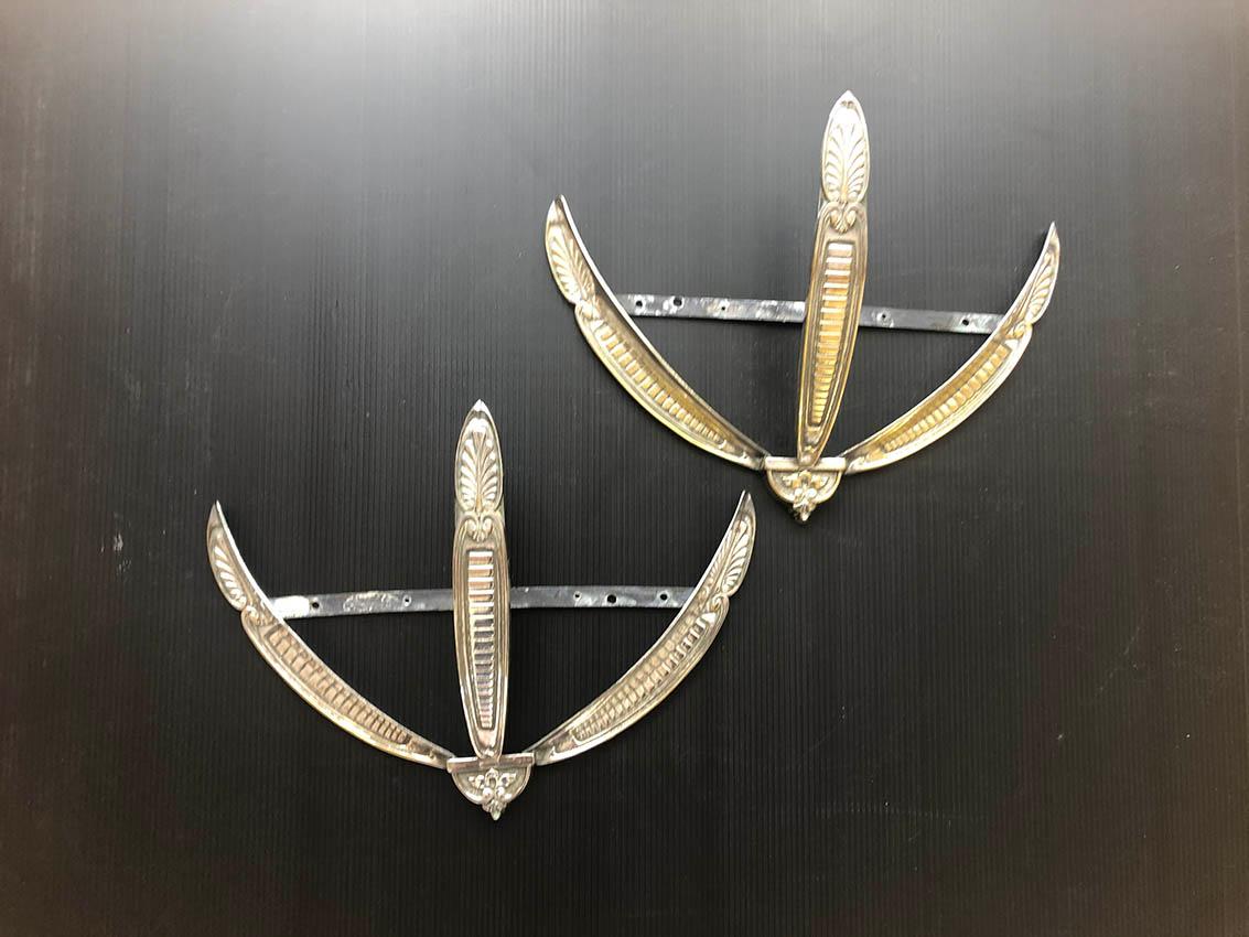 Pressed Art Deco Wall Sconces by 