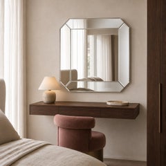 Espejo cuadrado de pared de estilo Art Déco, «Masonry SQ Mirror» de Oitoproducts