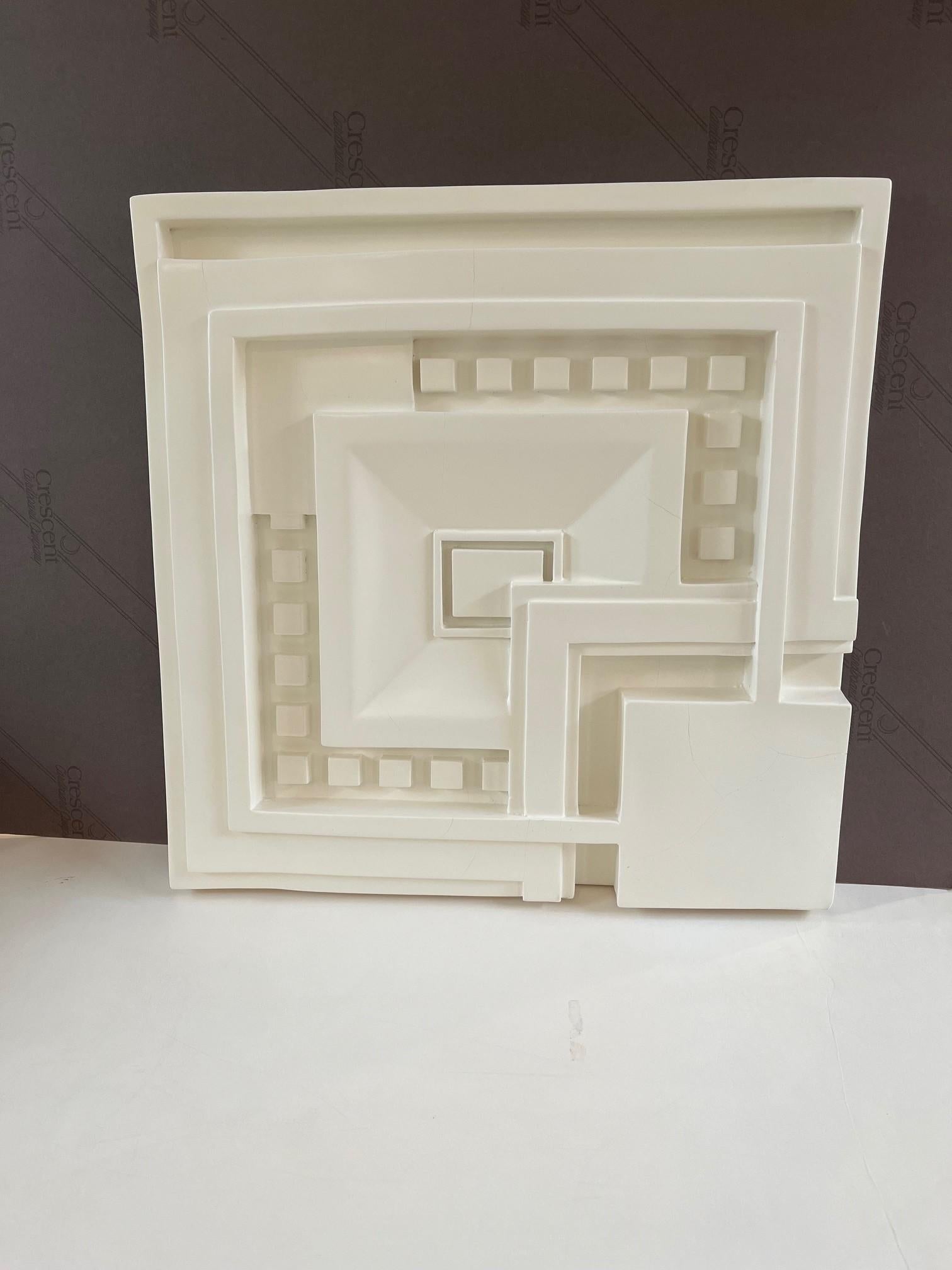 Hand-Crafted Art Deco wall Tile Cast After Frank Lloyd Wright For Sale