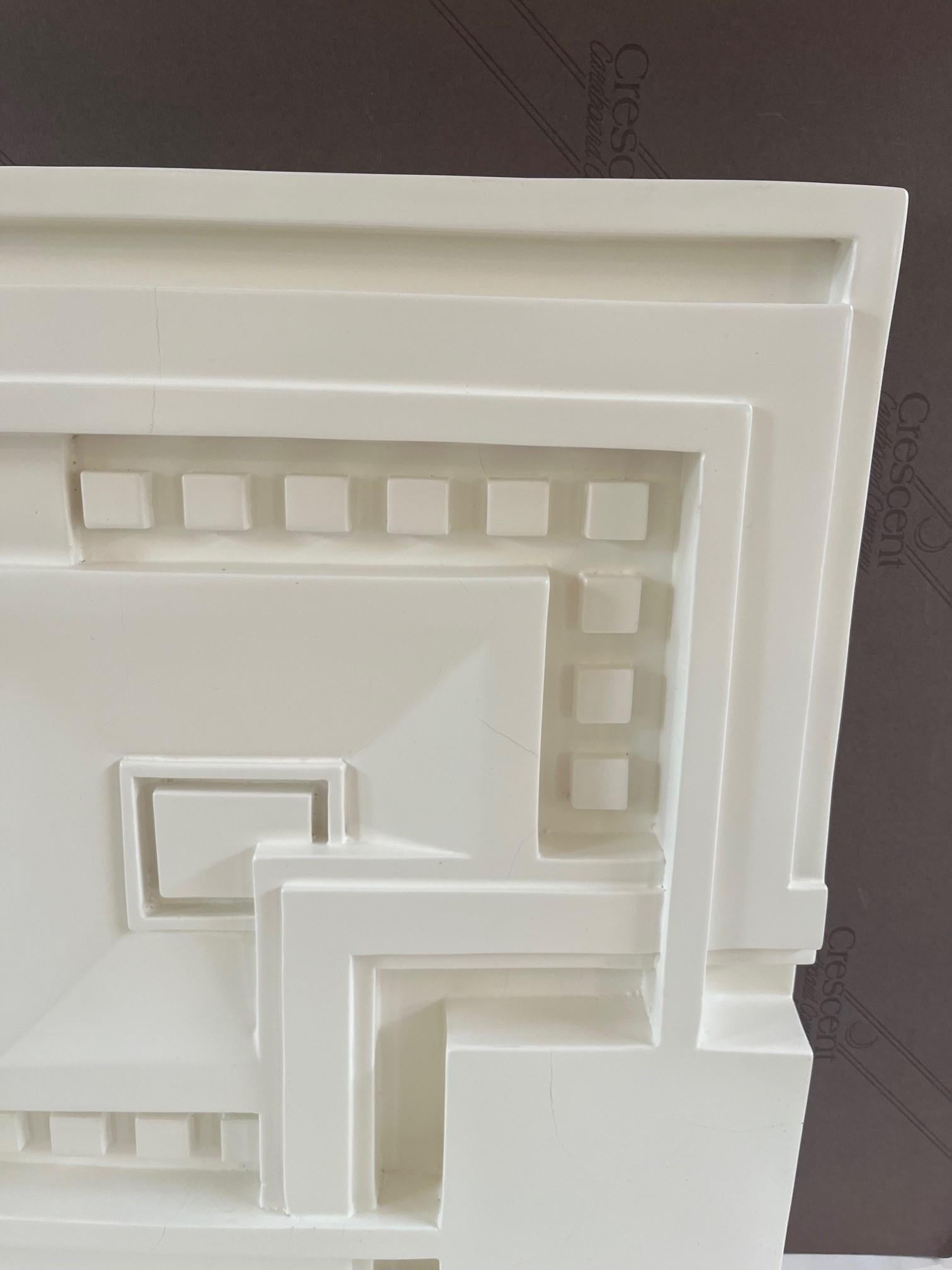 Fiberglass Art Deco wall Tile Cast After Frank Lloyd Wright For Sale