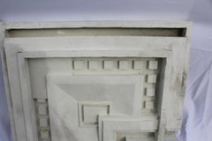 Art Deco wall tile cast after Frank LLoyd Wright, Hydracal