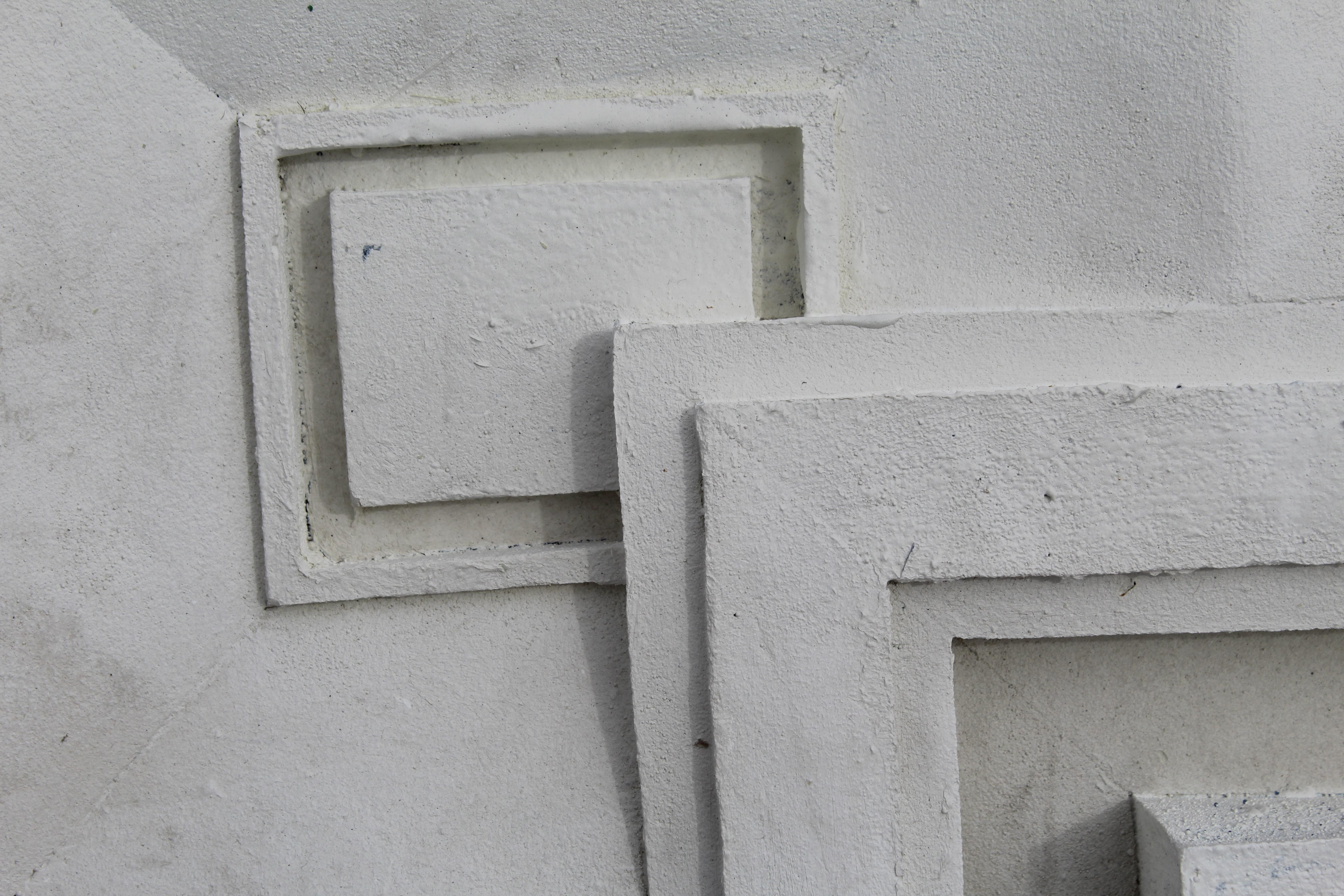 American Art Deco wall tile cast after Frank LLoyd Wright, Hydracal 