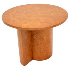 Art Deco Nussbaum und Ulme Beistelltisch / Couchtisch