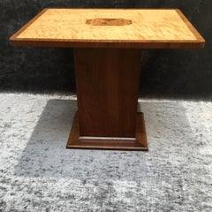 Art Deco Walnut and Satinwood Coffee Table