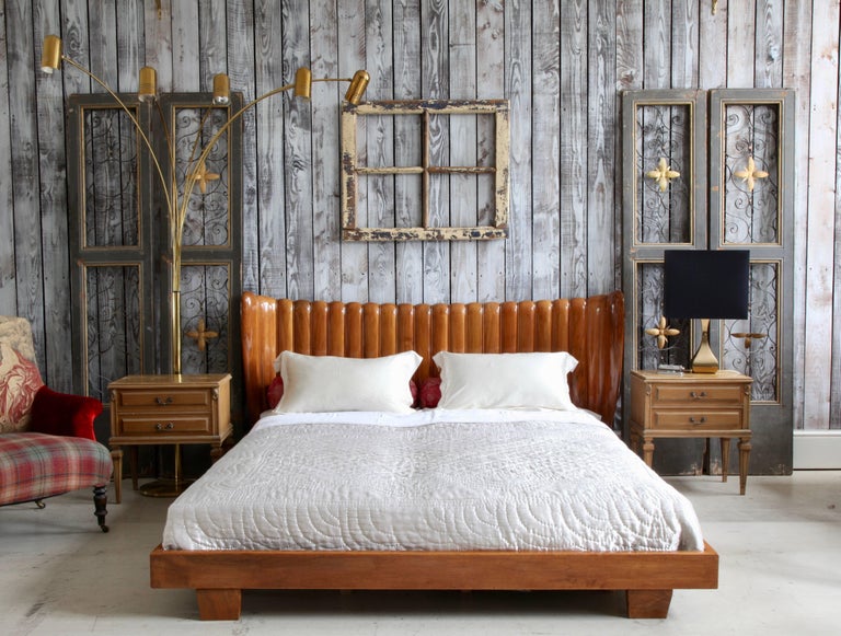 Art Deco Walnut Bed at 1stDibs