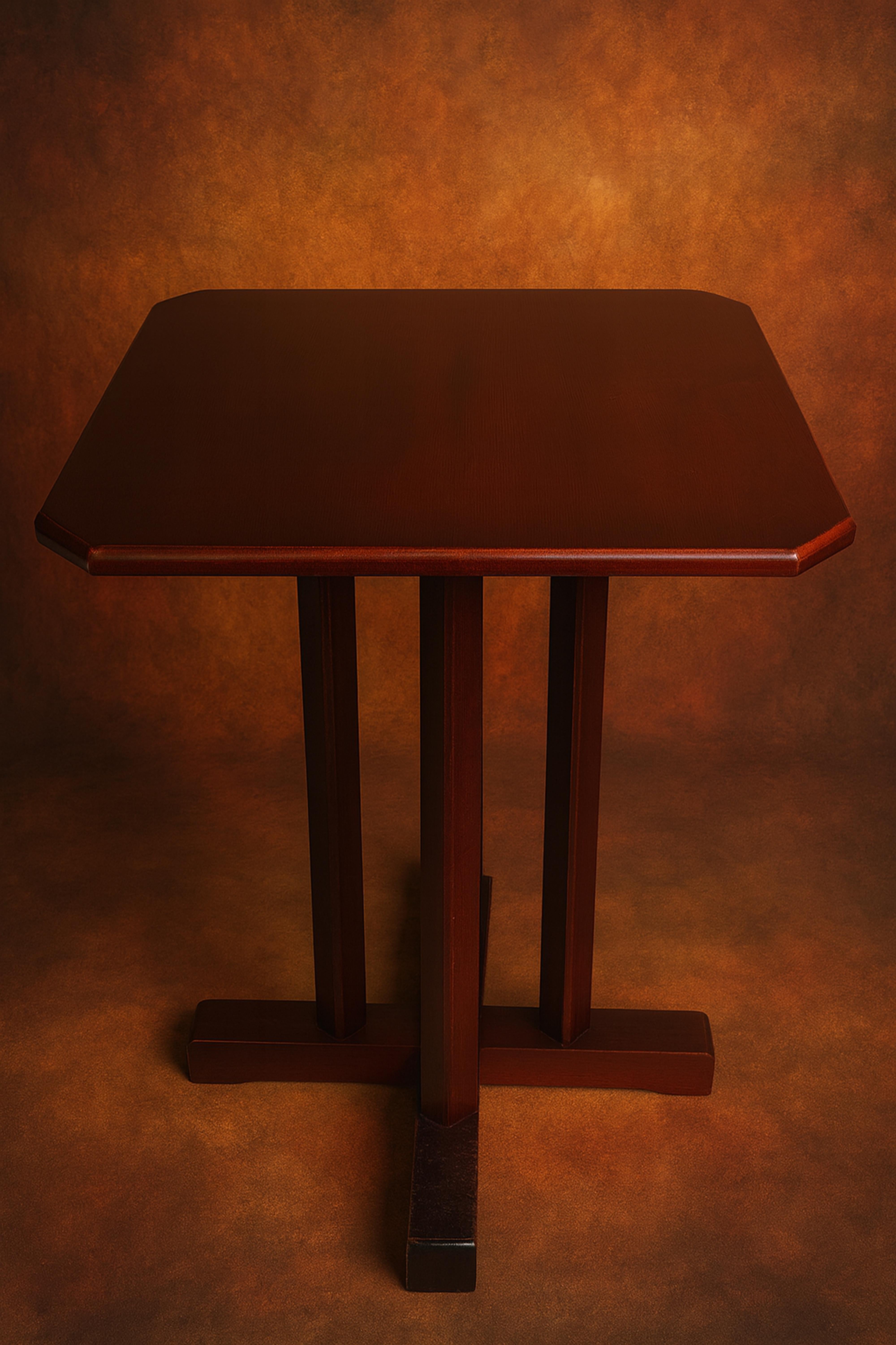 Mesa de Cocktail Café Bistro de Nogal Art Decó, Siglo XX en Bueno estado para la venta en Lisbon, PT
