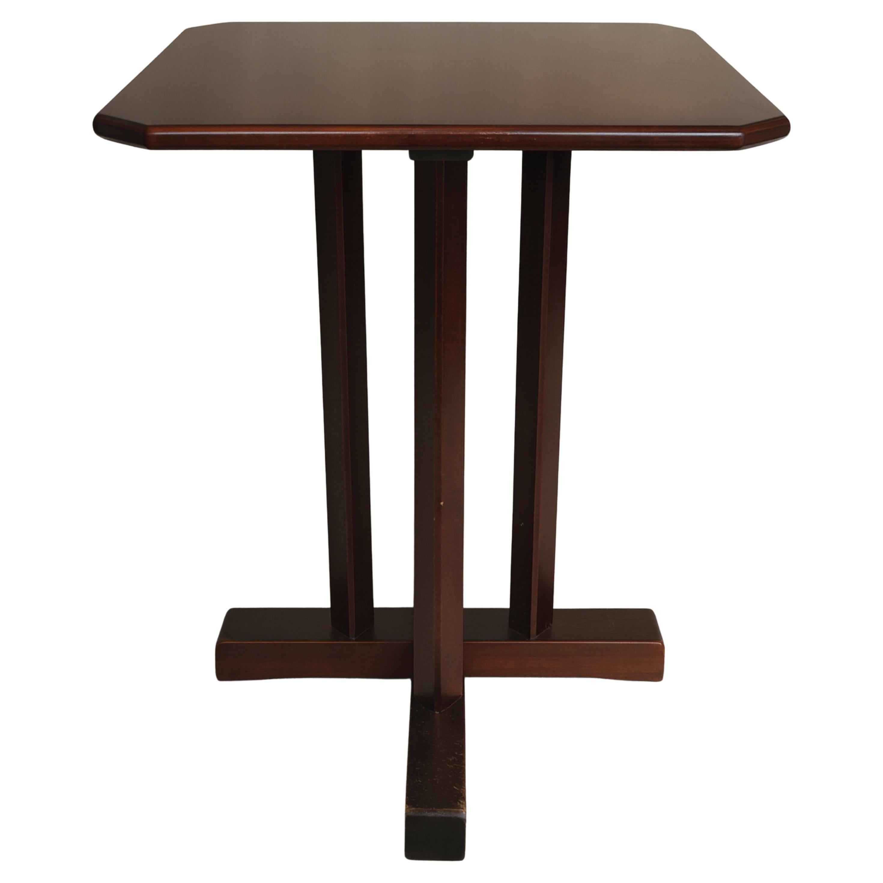 Art Deco Walnut Bistro Coffee Cocktail Table, 20th Century
