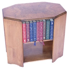 Art Deco Walnut Book Table 1930s